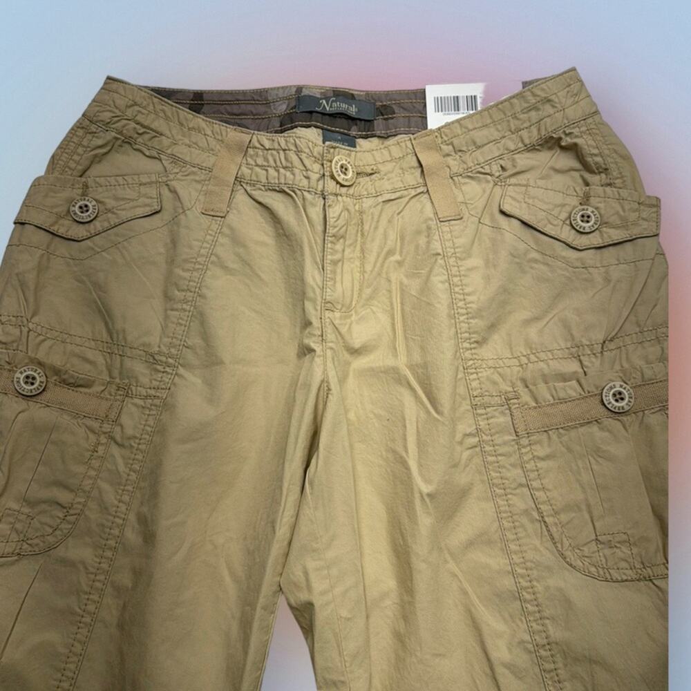 NATURAL REFLECTIONS Women’s 4 Lightweight Pale Khaki CARGO CAPRI Pant